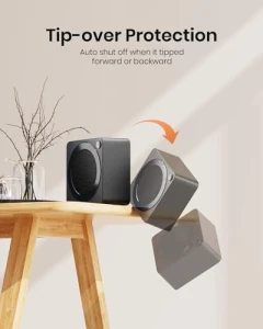 Mini Space Heater, Lightweight PTC Ceramic Fast Heating 500W Energy Efficient for Indoor Use, Gaiatop