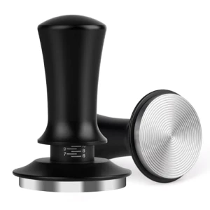 Spring Loaded Espresso Tamper 58mm - Adjustable Depth Coffee Press Tool, Attsky