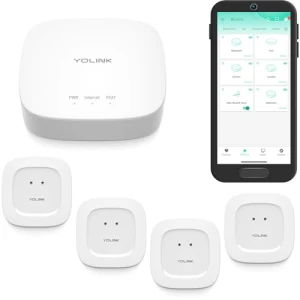 Smart Home Starter Kit with Hub & Water Leak Sensors — Water Shut Off Valve, YoSmart