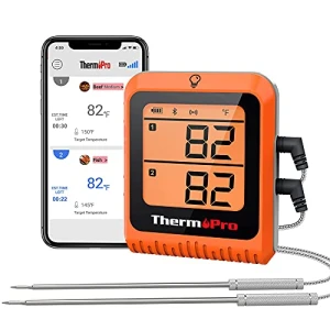 Wireless Meat Thermometer for Grilling and Smoking, 2 Probes Bluetooth, ThermoPro