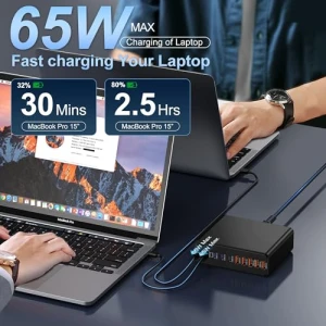 10-Port USB C Charging Station GaN Fast Charger, Aexhend