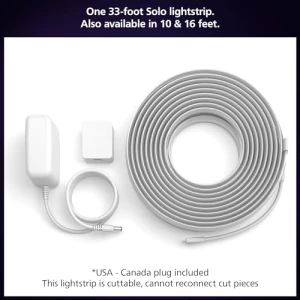 Indoor Smart LED Solo Lightstrip Base Kit — LED Strip Lights, Philips Hue