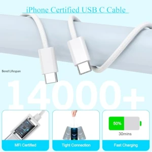 20W USB C Fast Charger and 6FT Type C to C Cable 2-Pack, Shenzhen Jiaxingyuan Technology Co., Ltd.