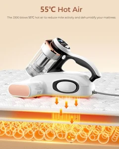 Bed Vacuum Cleaner with Dust Sensor, JIGOO