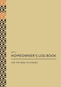 Homeowner Maintenance Log Book