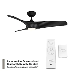 Smart Indoor and Outdoor 3-Blade Ceiling Fan with Adjustable LED Light Kit, Modern Forms