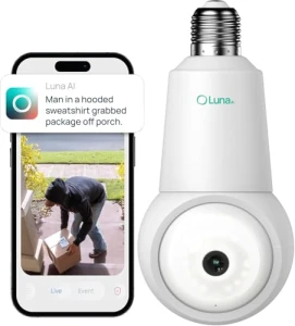 2K Light Bulb Security Camera, LUNA HOME, LLC