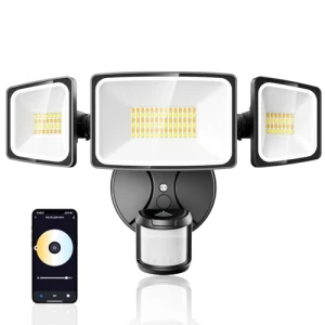 Smart LED Security Lights Motion Sensor Light Outdoor, Onforu