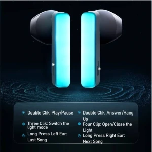 TWS Earbuds Bluetooth Earphone with Cool LED Light — Wireless Earbuds, JOYROOM