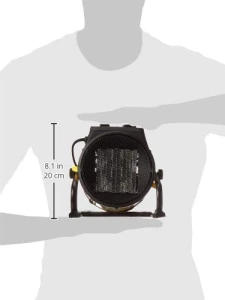 Electric Forced Air Heater with Pivoting Base, Dura Heat