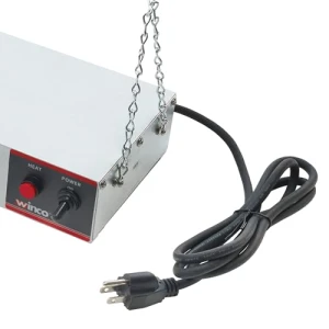 Food Heat Lamp Strip Heater with Undermount Brackets, Winco