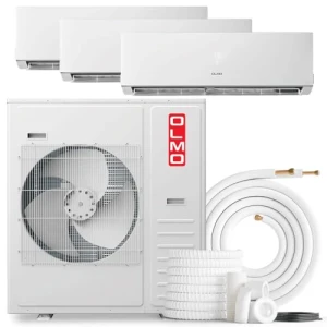 Tri Zone Wall Mount Ductless Mini Split A/C and Heater, OLMO