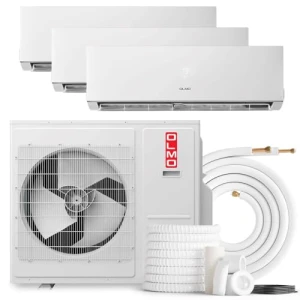 Tri Zone Wall Mount Ductless Mini Split A/C and Heater, OLMO