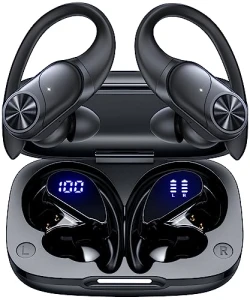 Bluetooth Headphones Wireless Earbuds with Digital Display — Wireless Earbuds, PocBuds