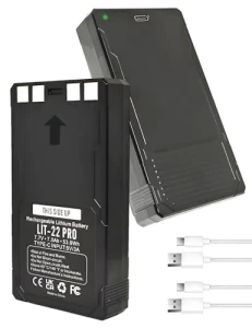 Rechargeable Lithium Battery Pack - 2 Pack, ROYEUEU