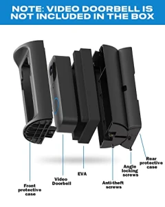 Adjustable 360° Degree Anti-Theft Video Doorbell Mount, ZHANDEYUA