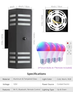 Smart Porch Light Motion Sensor, KIZON