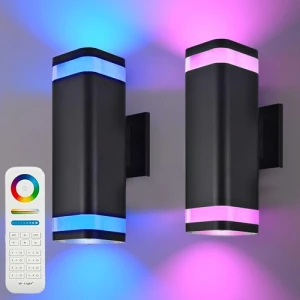 Smart Up and Down Lights Outdoor 2 Pack, wowlite