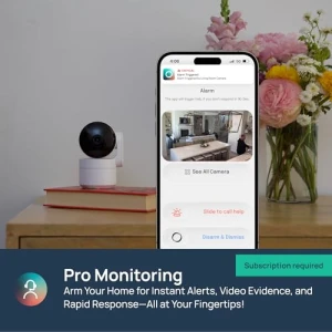 360-Degree Pan/Tilt Indoor Security Camera — Security Camera, LUNA HOME, LLC