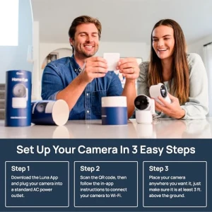 360-Degree Pan/Tilt Indoor Security Camera — Security Camera, LUNA HOME, LLC