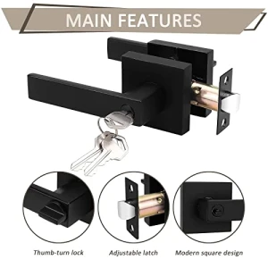 Entry Door Lever with Lock and Key — Smart Lock, Probrico