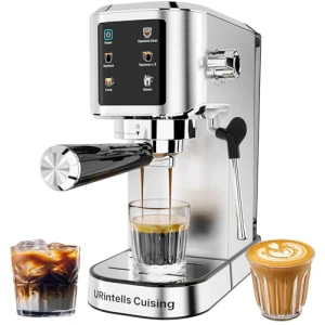 Touch Screen Stainless Steel Espresso Machine — Coffee Maker, URintells Cuising