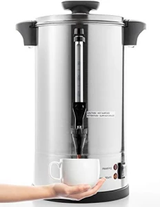 Commercial Grade Stainless Steel Percolate Coffee Maker Hot Water Urn, SYBO