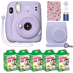 Instant Camera Bundle with Case, Film, and Photo Album, Fujifilm