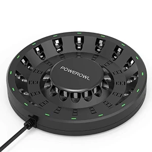 16 Bay AA AAA Battery Charger, POWEROWL