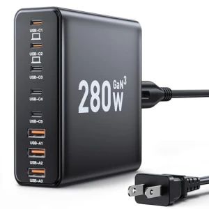 8-Port USB C Charging Station — Power Bank, Ediliow