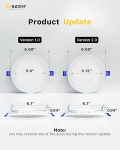 16 Pack 6 Inch LED Recessed Ceiling Light, Ensenior