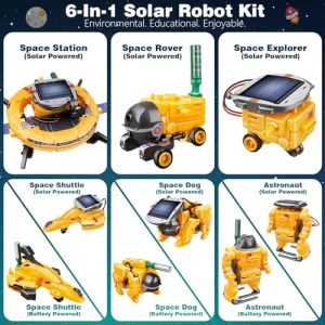 6-in-1 Solar Robot Toys — STEM Toys, Dioju