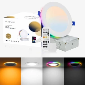 Smart LED Recessed Lighting with RGB Back Light — LED Strip Lights, POWERASIA
