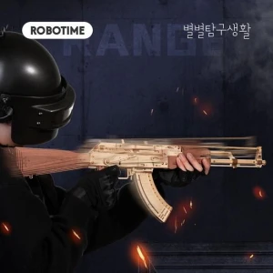 Exploration Life Korean Handmade Robot Time Assault Rifle LQ901 Wooden Puzzle, Board M Factory