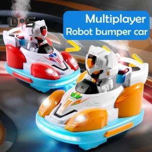Remote Control Toy Cars Set with Light Spray and Music Battle, Play with You