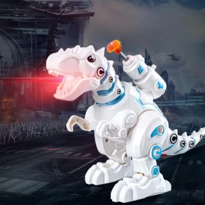 Electric Walking Dinosaur - Fire-Breathing Robot T-Rex and Triceratops, Toys Space