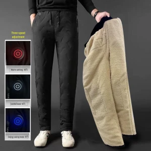 Smart Cotton Pants with Electric Heating and Sheepskin, Got Now