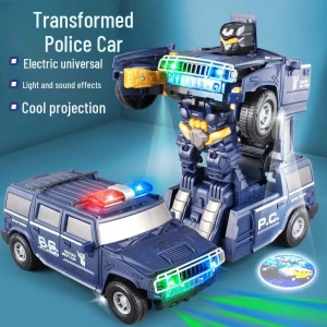 Transforming Police Car Robot Toy, Shoes Arena