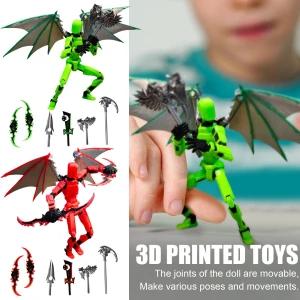 3D Printed Titan Robot Mobile Doll Set, Ren Beauty
