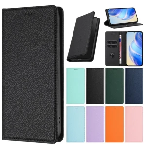 Leather Flip Wallet Case, huhong718