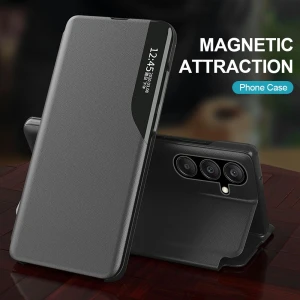 Magnetic Leather Smart View Case, LUJING-Treasure Bag