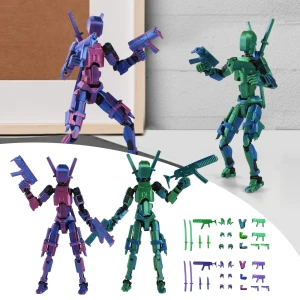 3D Printed Titan Robot Mobile Doll Set, aprecious