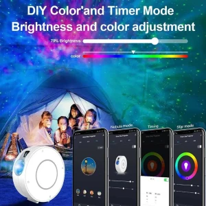 Smart Aurora Galaxy Star Projector Night Light — Smart Projector, Rainbow Rain