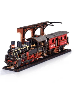 3D Wooden Puzzle Train, Robotime