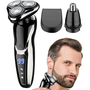 Smart Wireless Men's Shaver Trimmer 3 in 1, QIIAII Domestic Electric Appliance