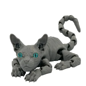 3D Printed Hinged Sphinx Toy, Winnerer Sun