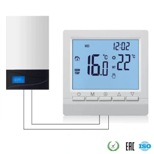 Floor and Wall Thermostat with Touch LCD Display — Smart Thermostat, YuHeng