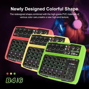 6-Channel Portable Digital Audio Mixer, Smart Mouse