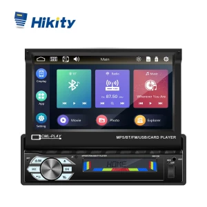 7-inch Automatic Telescopic Touch Screen Car Radio — Car Infotainment System, Hikity