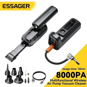Portable Vacuum and Air Compressor, ESSAGER